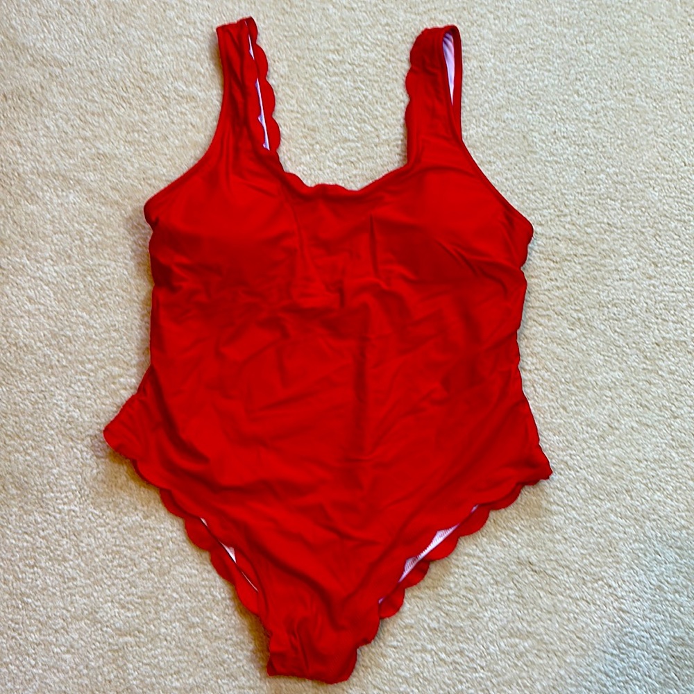 NWT XXL red one piece swimsuit. - Picture 2 of 10